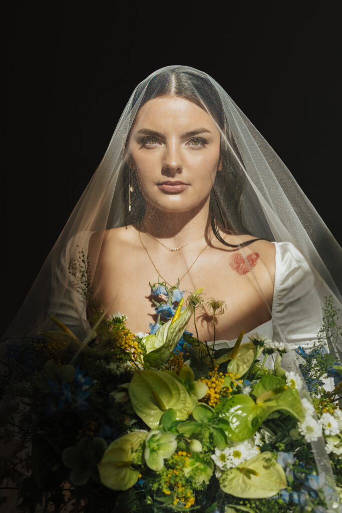 Editorial Wedding photography of bride